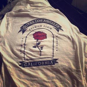 GUESS white long sleeve t-shirt